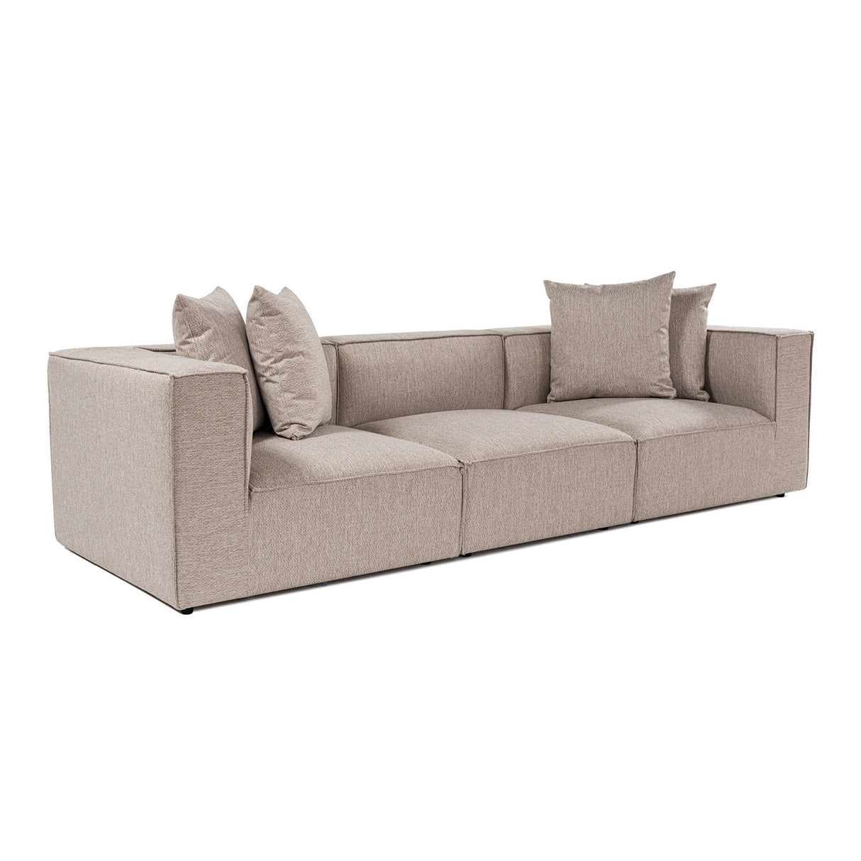 Banken - Modulaire XXL 3 - zits bank Sora 325 cm breed in Beige linnen - Dimehouse