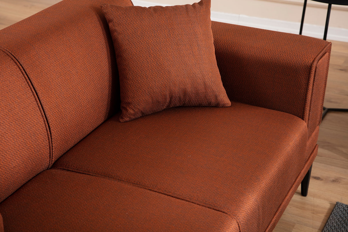 Sofas - 3-seater sofa bed Horizon Tile Red - Dimehouse