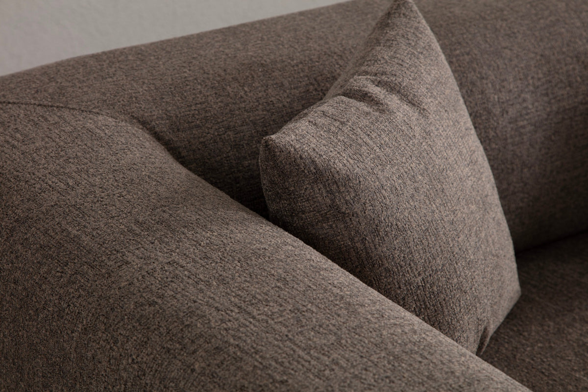 Sofas - 3-seater sofa Gio Brown - Dimehouse