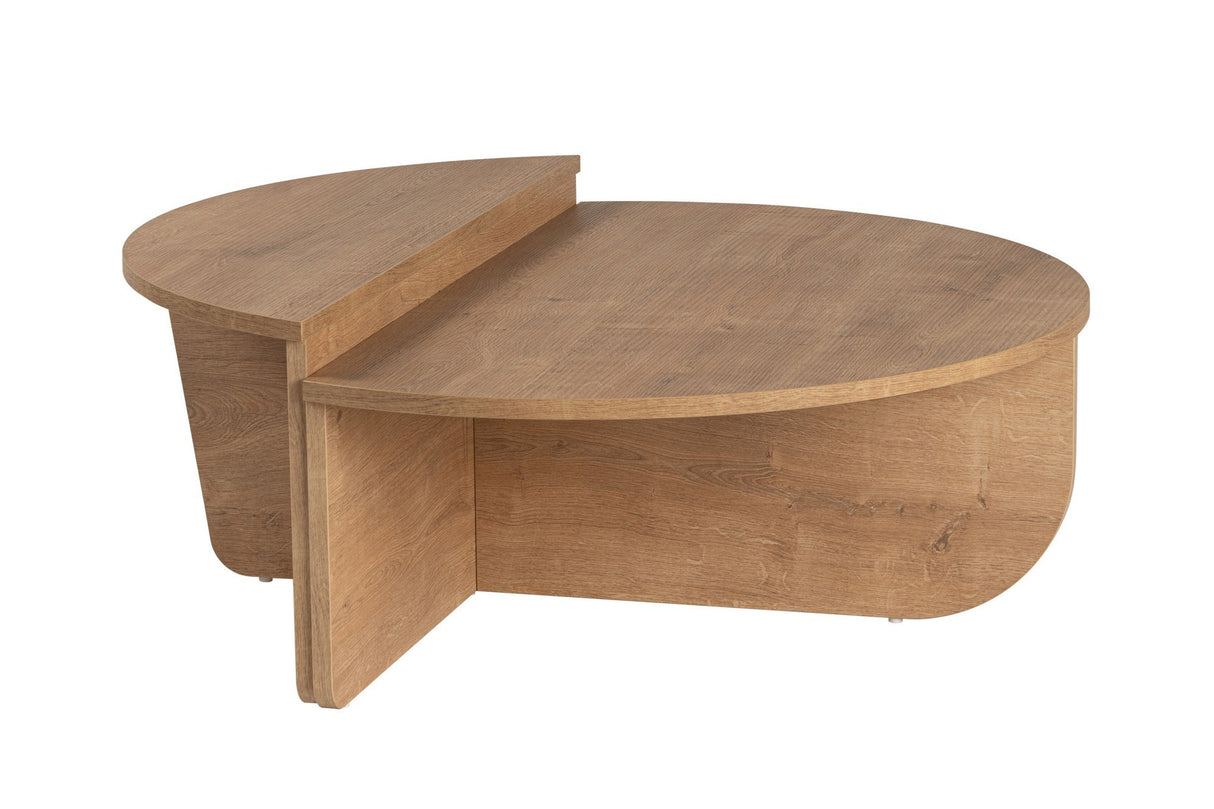 Round Coffee Table Natural 85 cm Melamine Orin