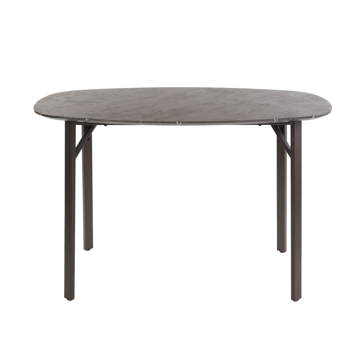Danish Oval Bar Table Jade 140 cm Black Ceramic Look