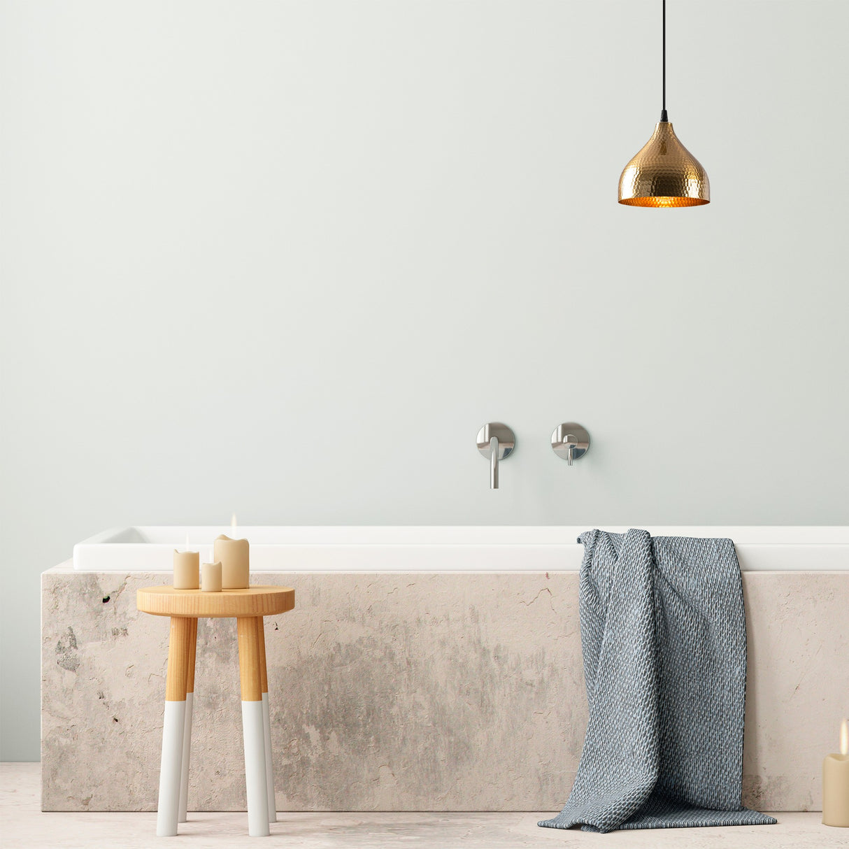 Round Pendant Lamp Bronze-colored Metal Eclipse