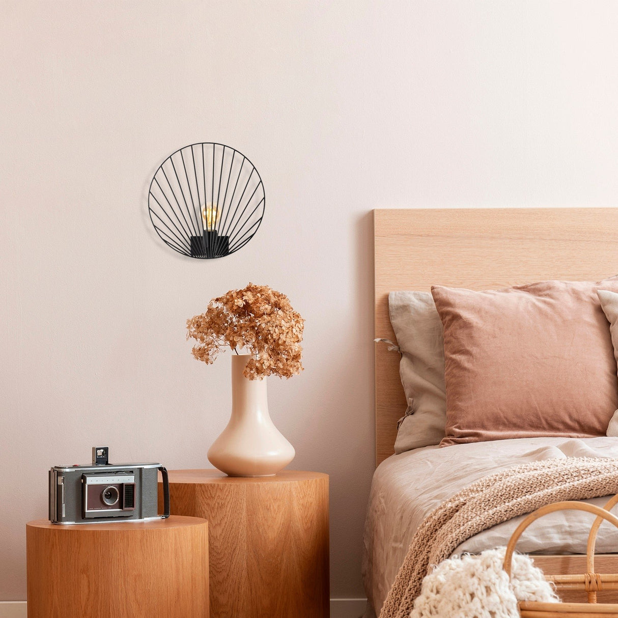 Black Metal Wall Lamp Arbor