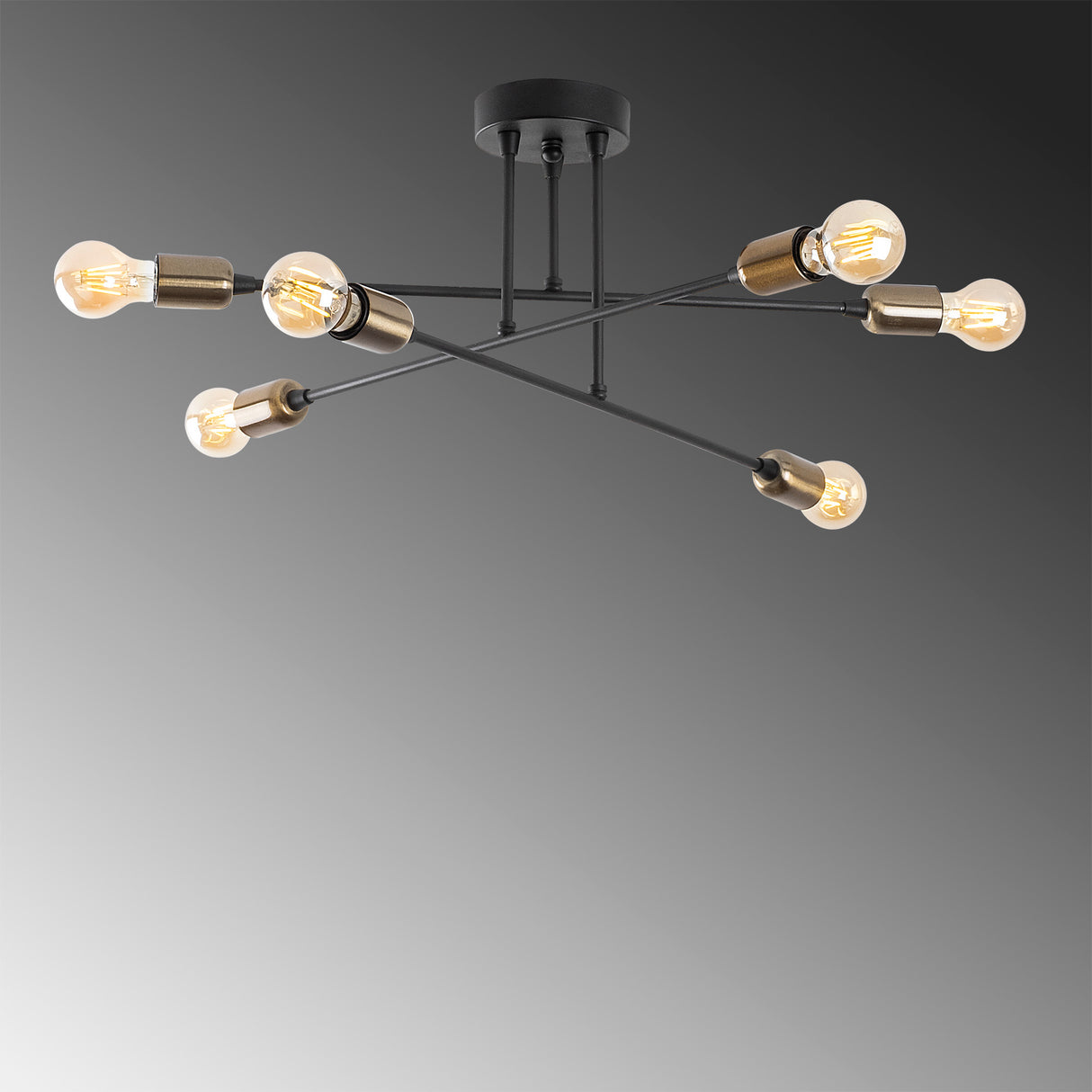 Ceiling lamp Black Metal Jade