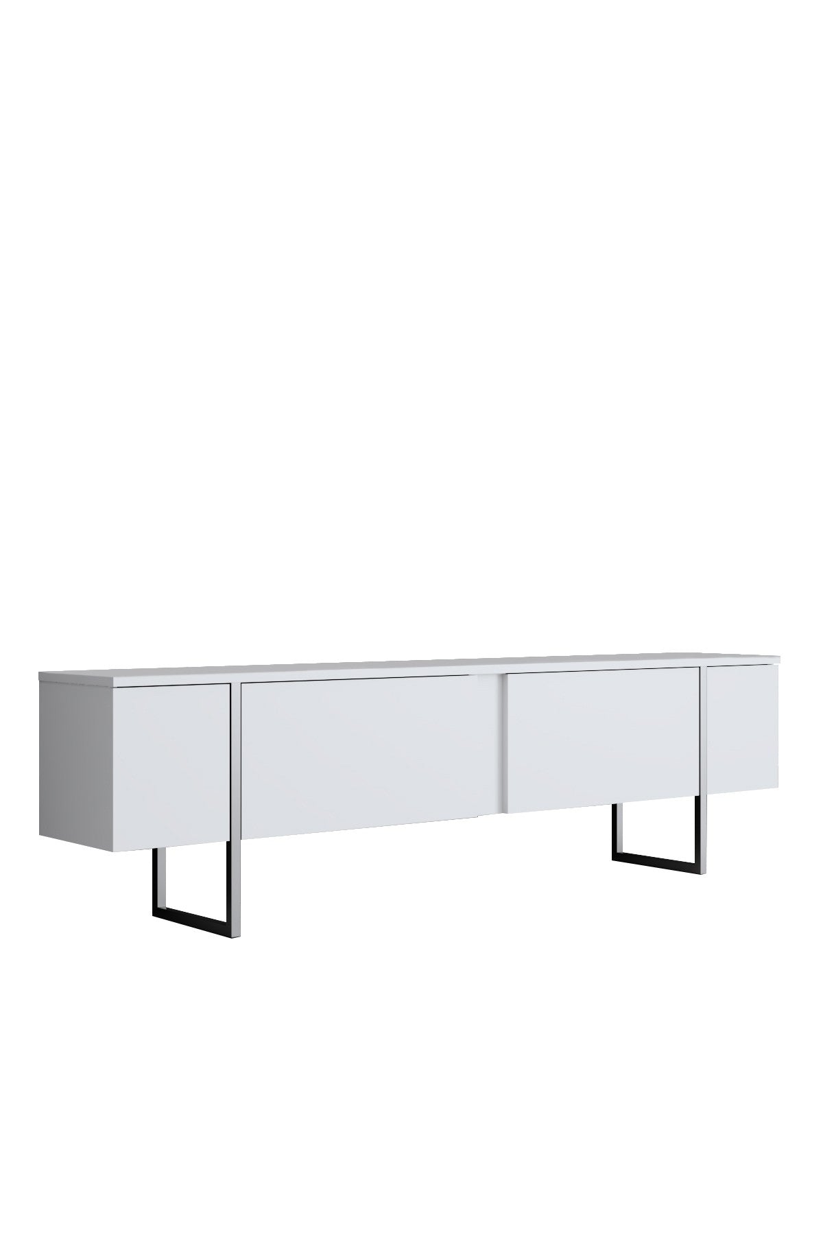 Furniture Set White Luxury - Coffee Table + TV Cabinet + Dresser Luxury - Silver Frame