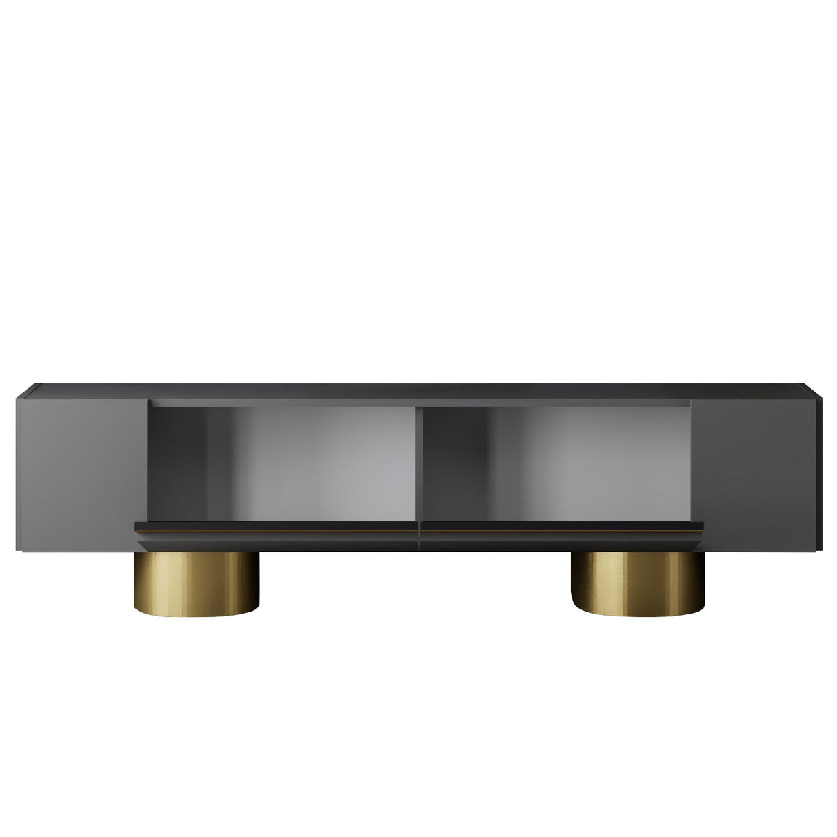 TV cabinet Anthracite Bohem 180x50x30 - Golden Frame