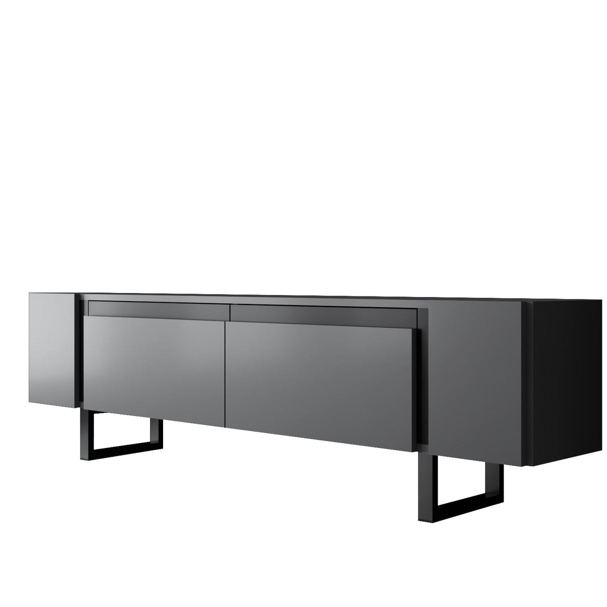 TV Cabinet Anthracite Yildiz 180x50x30 - Black Frame