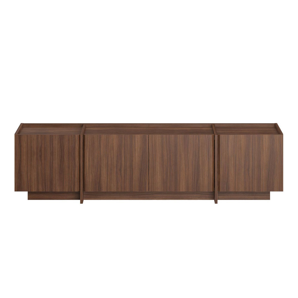 Lowen TV cabinet in Milano walnut 180 cm Melamine coated wood composite