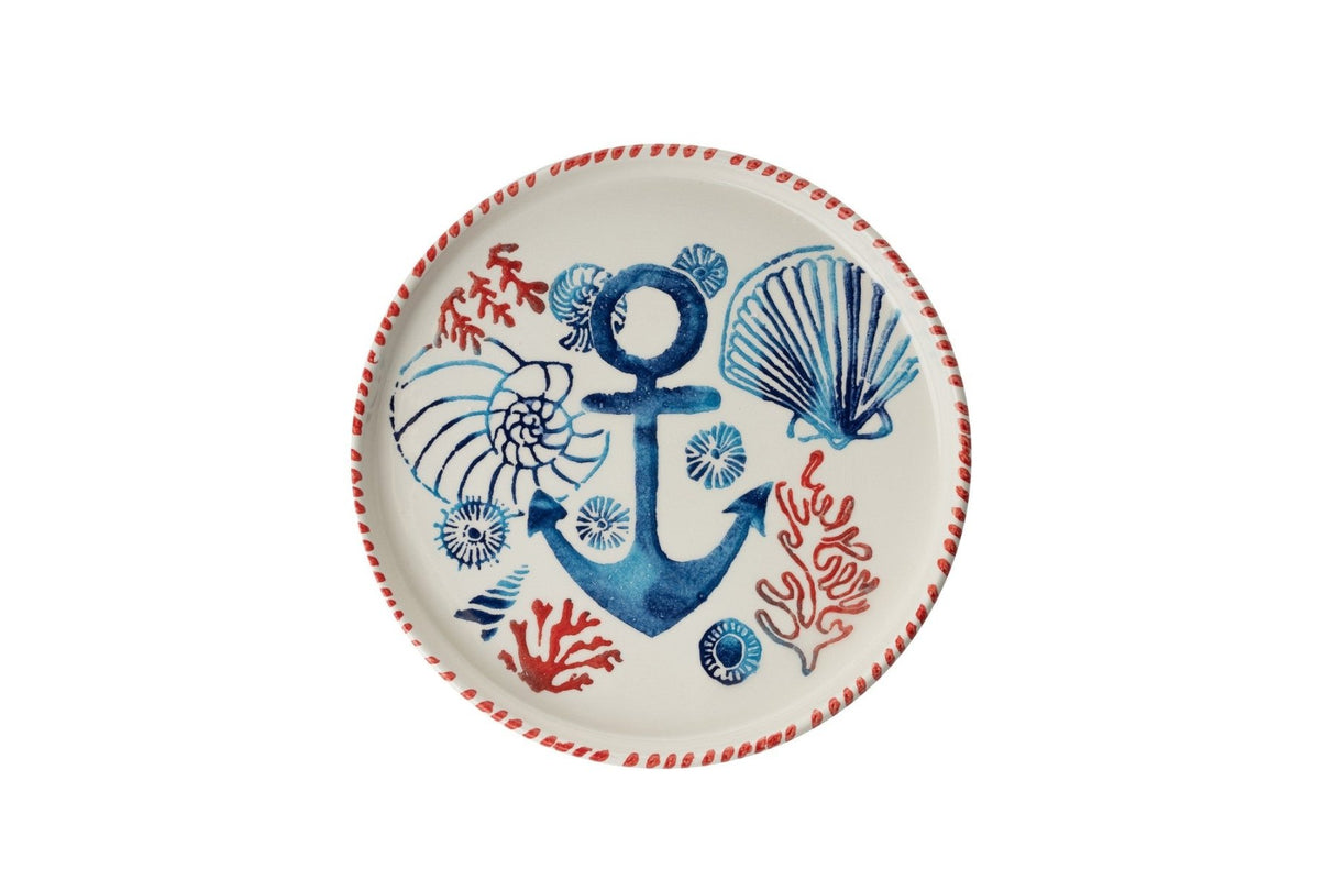 KAHSER14-MARINE White Blue Red 100% CERAMIC 6 cm breed