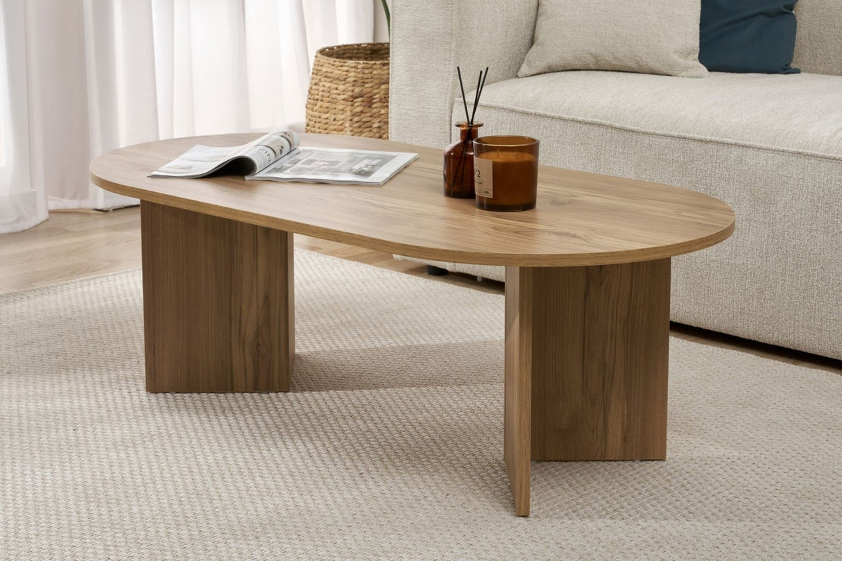 Sable Oak Melamine Coffee Table 119x60x40 cm