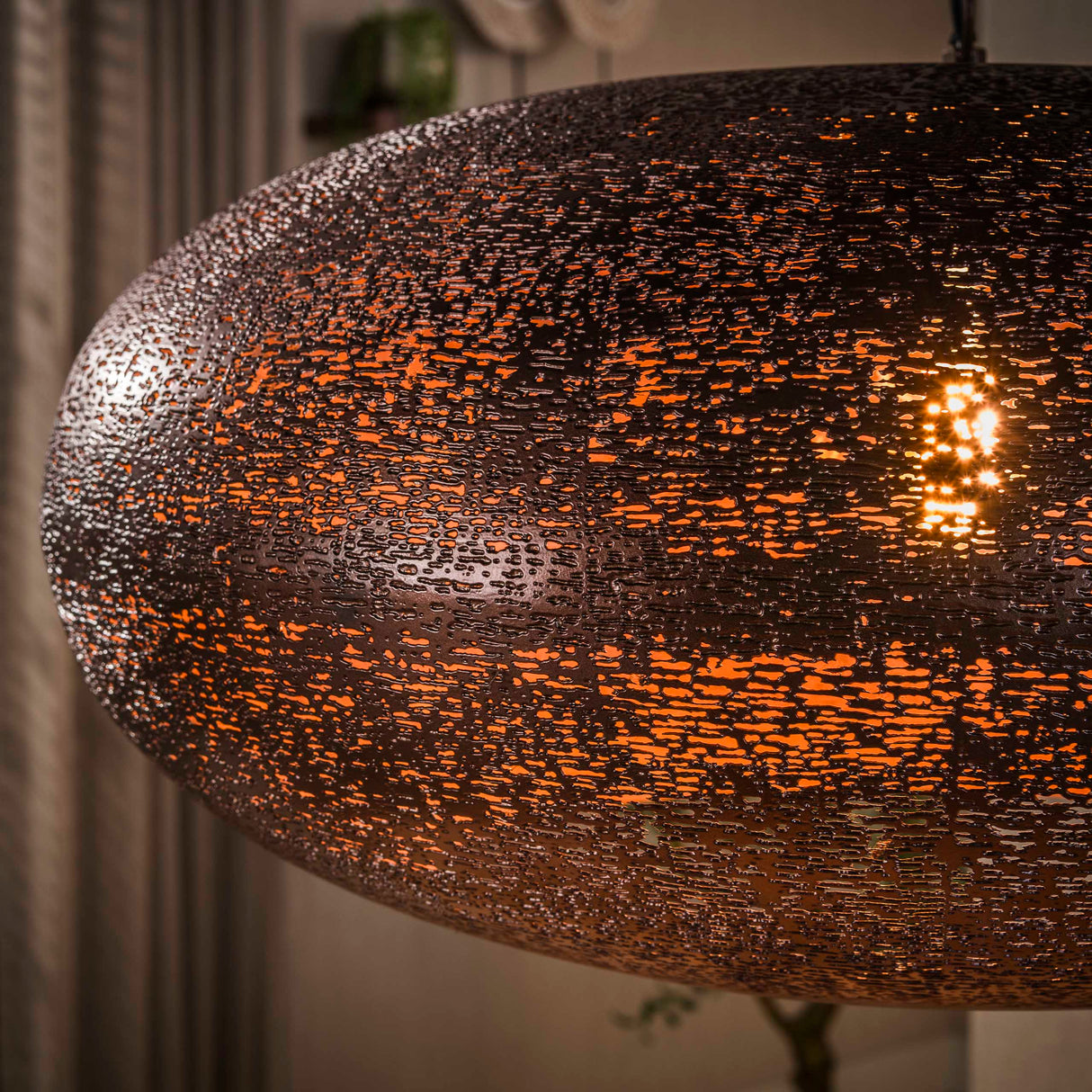 Hanglamp - Hanglamp 1 - lichts antiek koper Chase Ø68 cm - Dimehouse