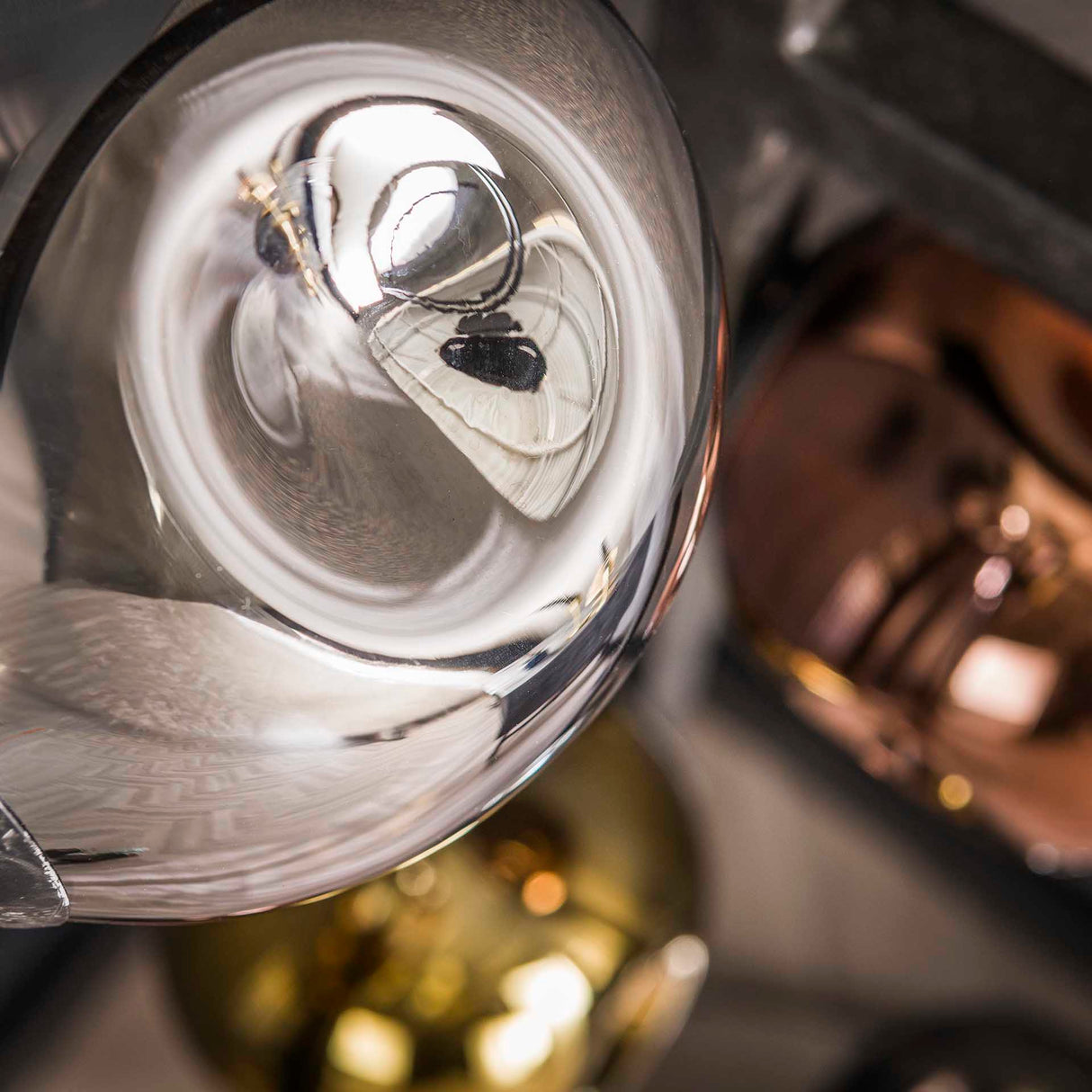 Industrial Floor Lamp Ada 5-lights Colored Glass Corner