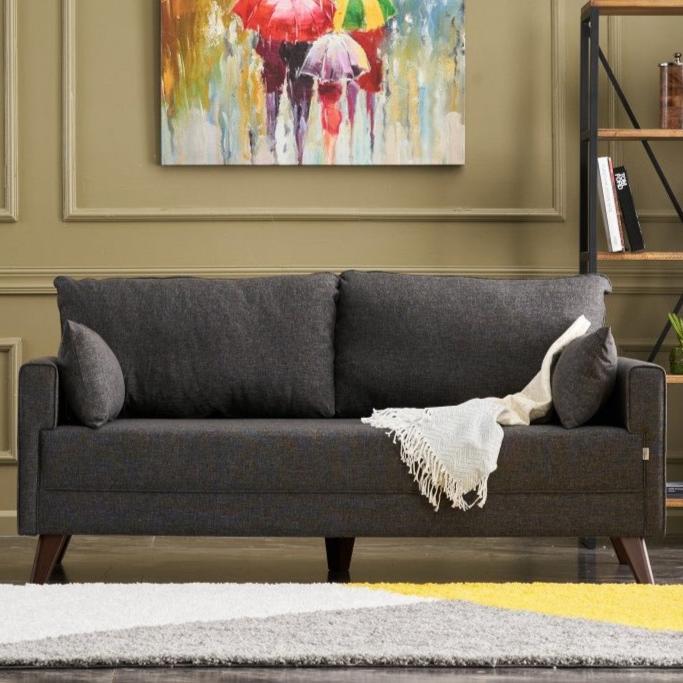 2-seater Bank Bella Anthracite