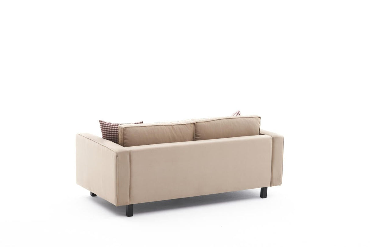 2-seater Sofa Bare Velvet Cream