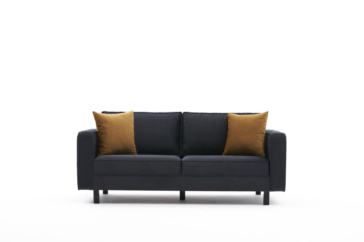 2-seater Sofa Bare Velvet Anthracite