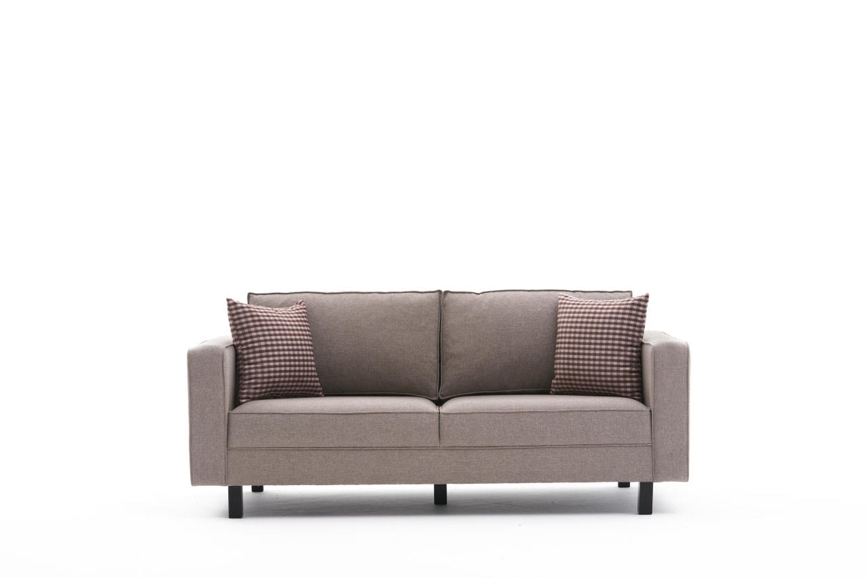 2-seater Sofa Bare Fabric Cream