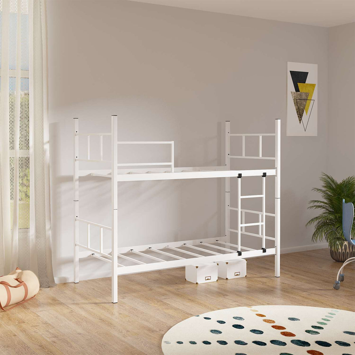 Bunk Bed Children - White - 190x90 cm