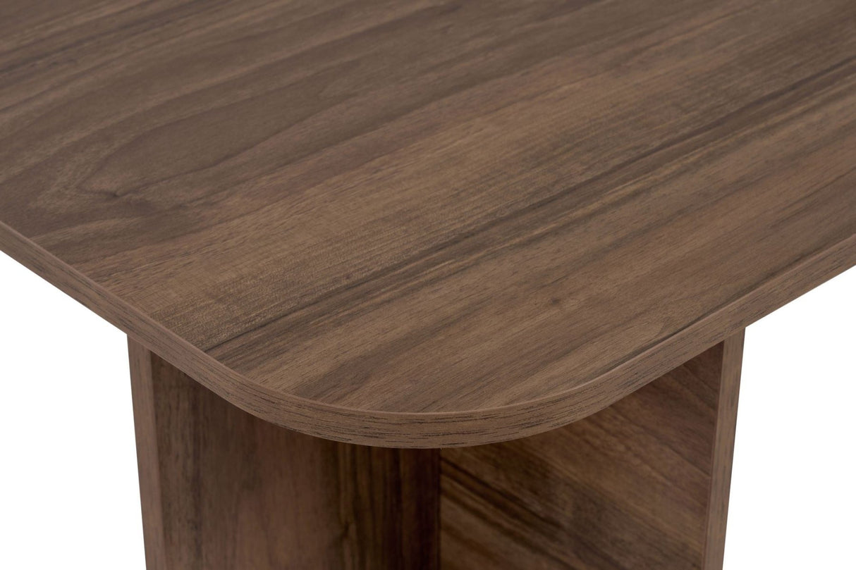 Akira salontafel in walnootlook 120 x 60 cm Gemelamineerd hout