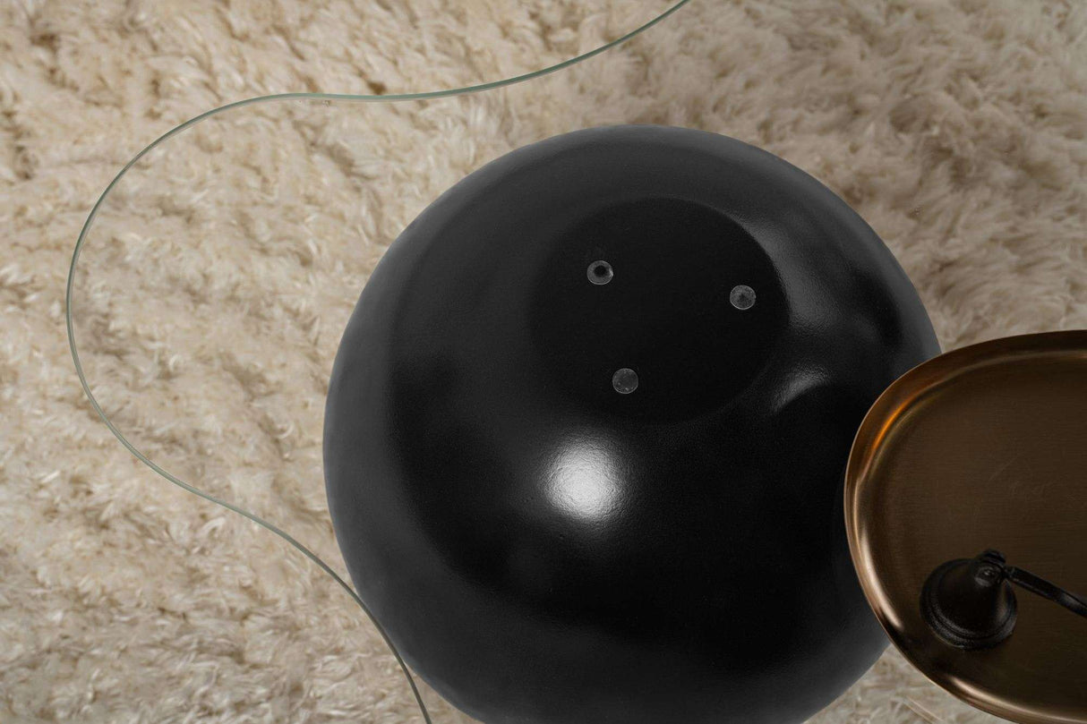 Noxa coffee table black transparent 120x80 cm Black Transparent Tempered glass