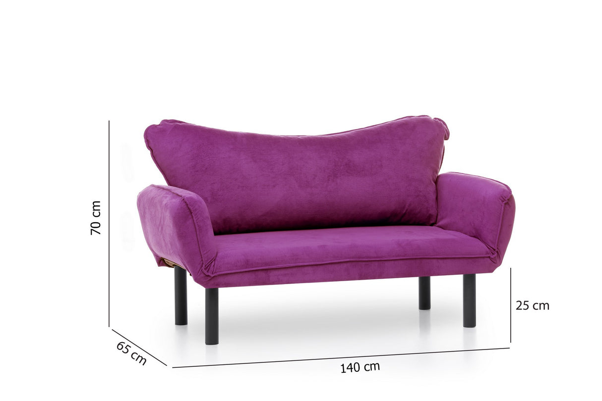 Banken - Slaapbank Paars Velvet - twee persoons - Chatto - Dimehouse