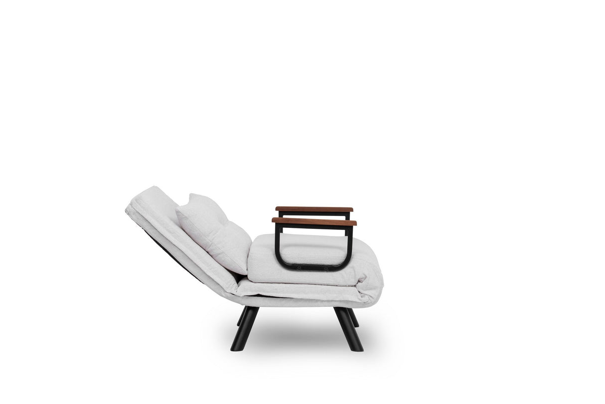 Sofa bed Sando Cream Teddy fabric