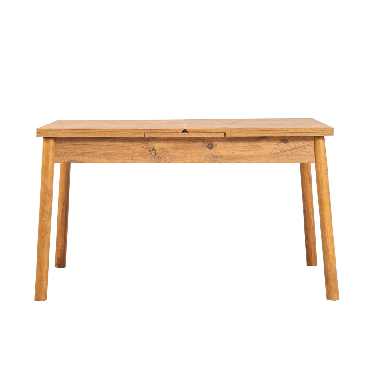 Santiago extendable dining table set 120 cm Atlantic Pine gray Melamine coated wood composite