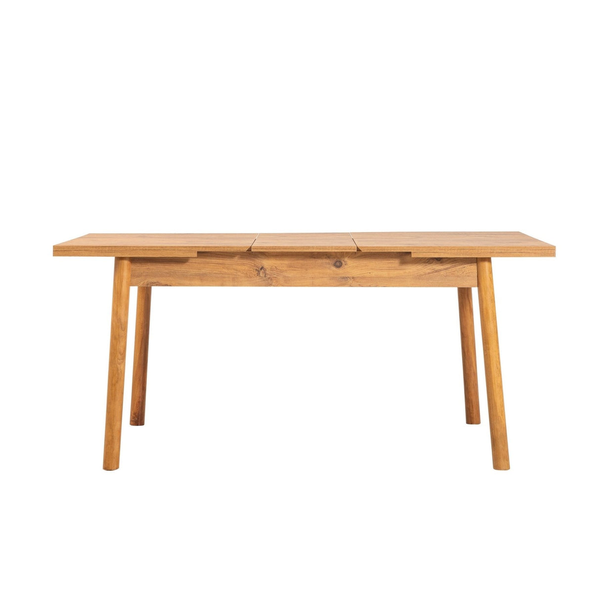 Santiago extendable dining table set 120 cm Atlantic Pine gray Melamine coated wood composite