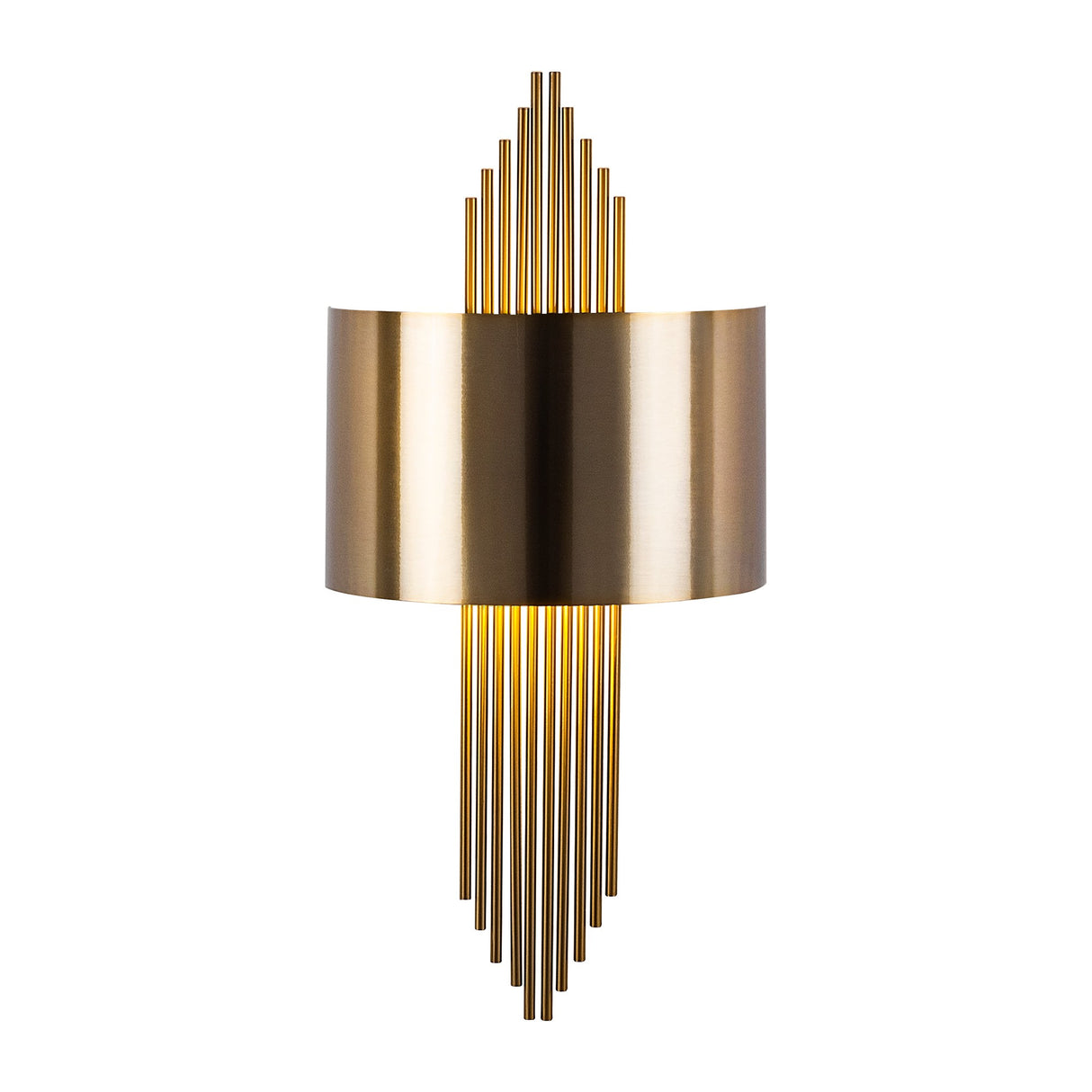 Wall lamp 1-light Brass Gold Metal Andes