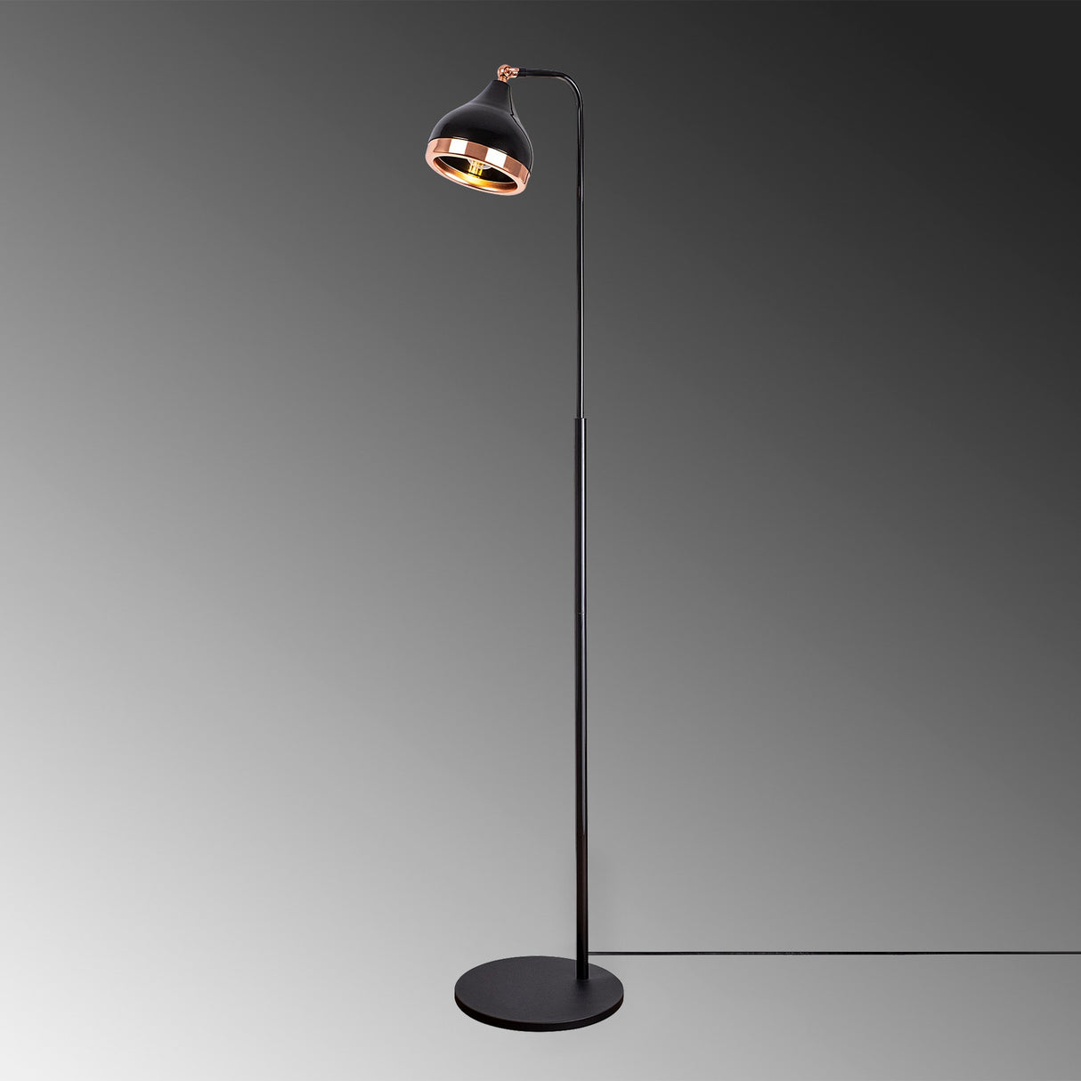 Floor lamp Black Copper Metal Grip