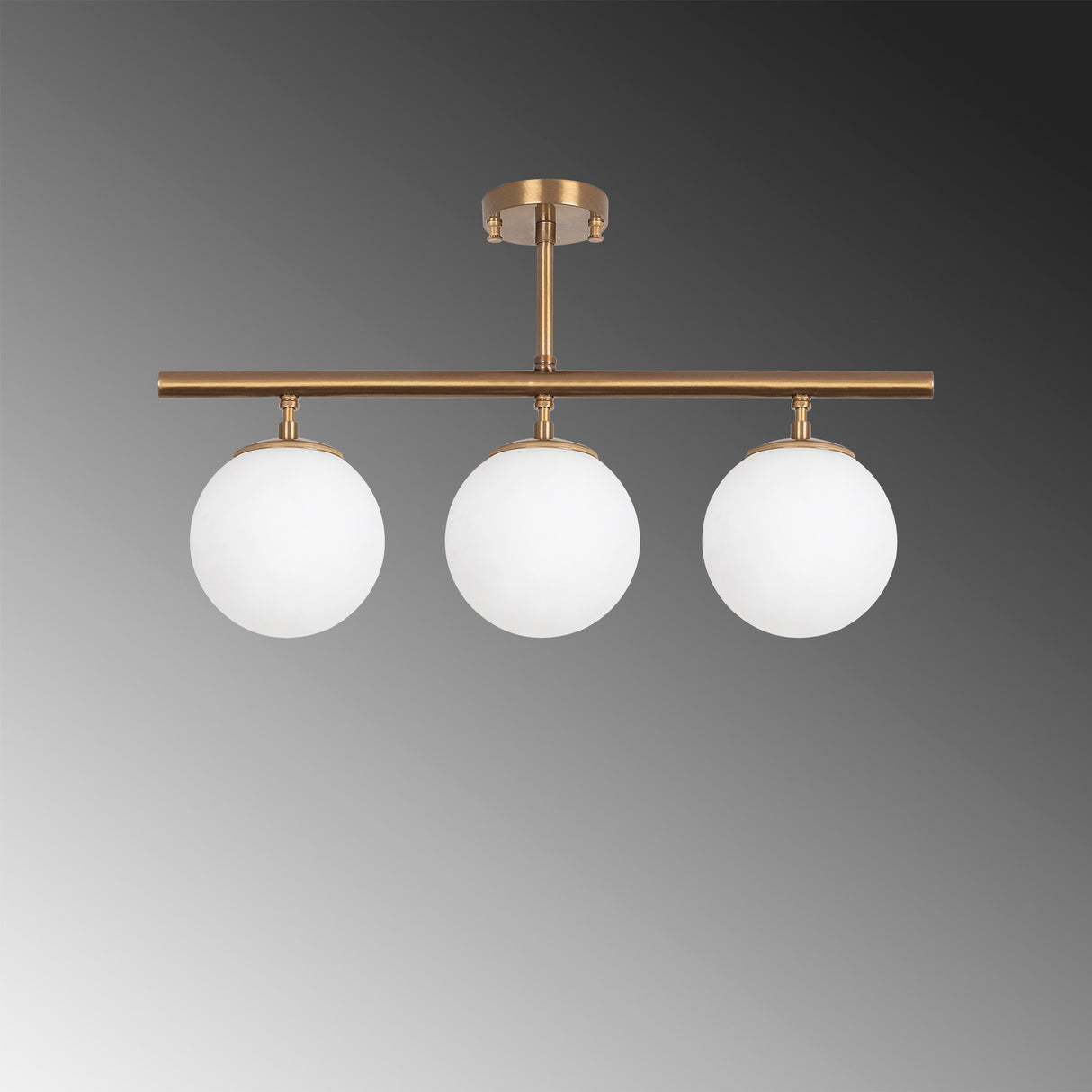 Hanglampen - Hanglamp 3 - lichts Bronskleurig Metaal - Dimehouse
