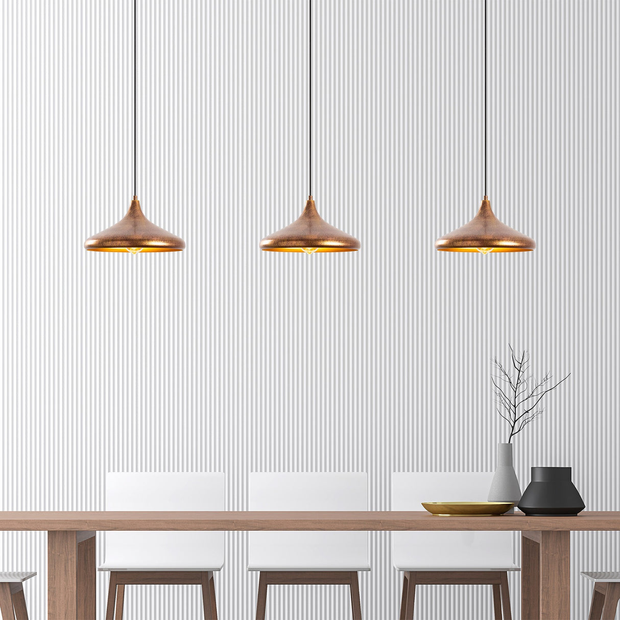 Arcadia 1-light Metal Pendant Lamp
