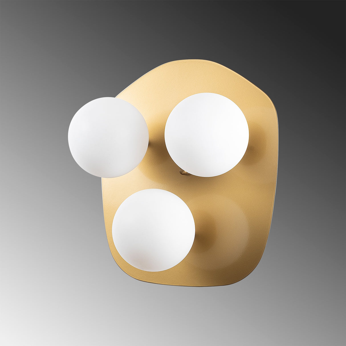 Wandlampen - Wandlamp 3 - lichts Goud Glas Axel - Dimehouse