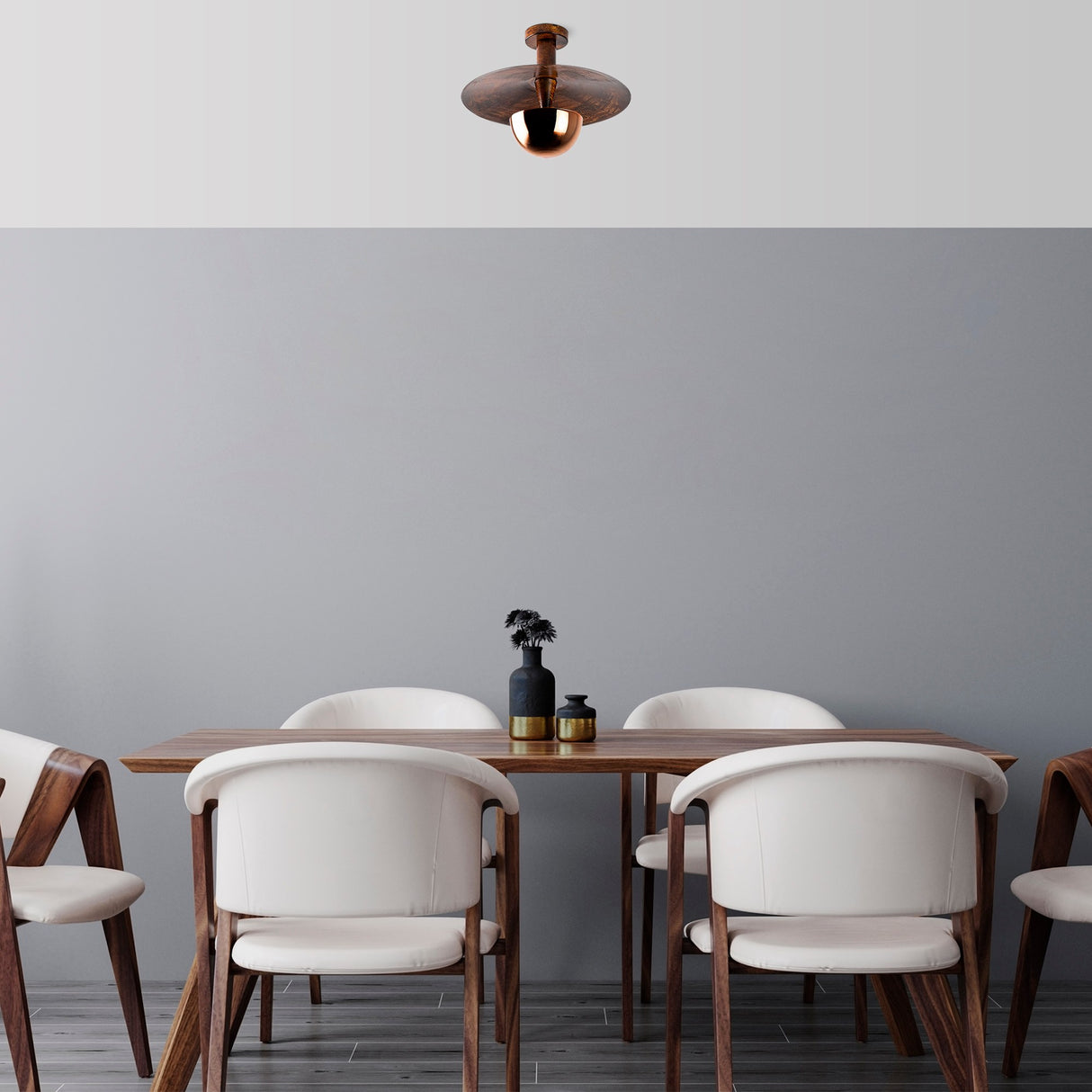 Ceiling lamp 38 cm Copper-colored Metal Elevate