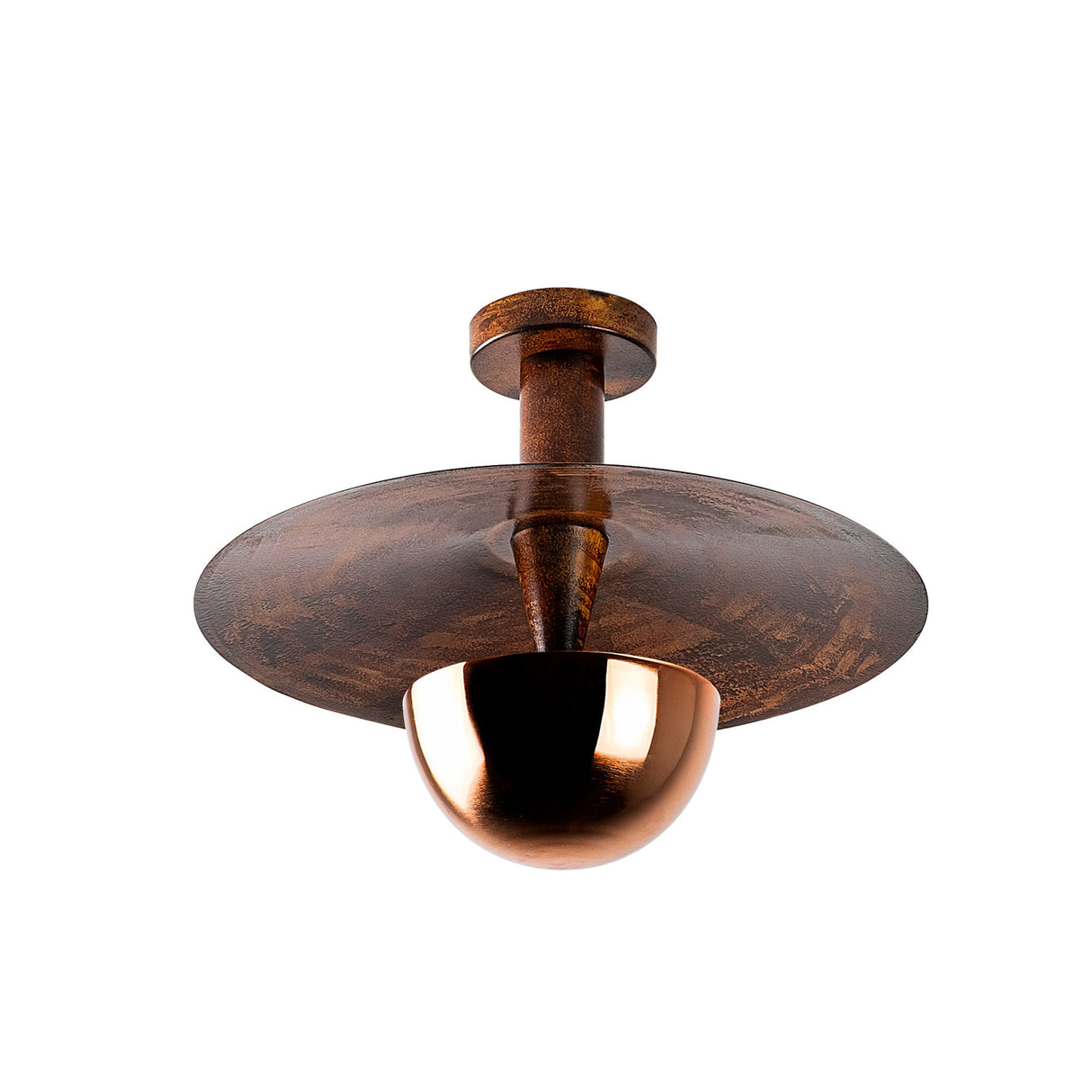 Ceiling lamp 38 cm Copper-colored Metal Elevate
