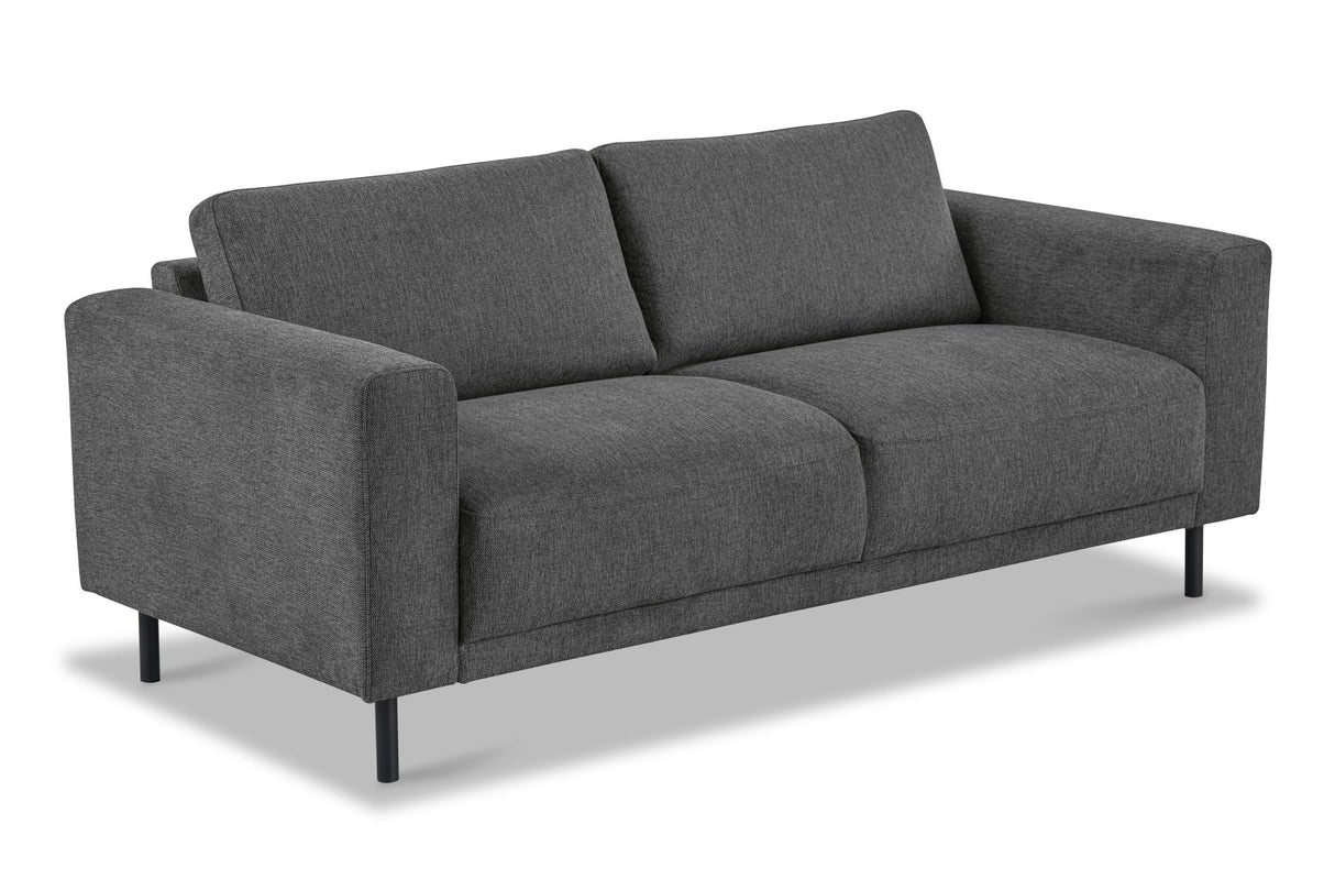 Banken - Moderne 3 - zits Bank Antraciet Stof Aniko 213x90x78 cm - Dimehouse