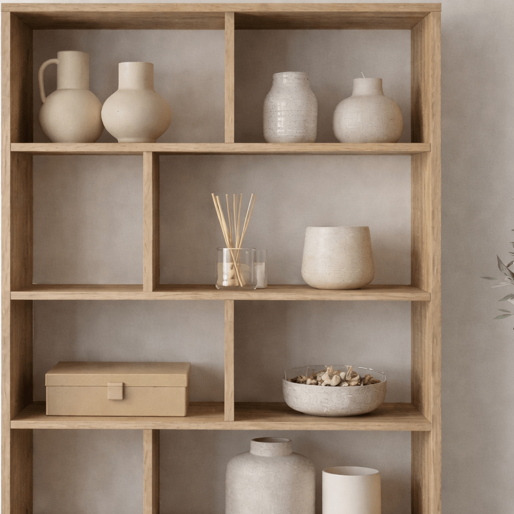 Bookcase cosmos walnut oak melamine 83.9x175.6x29.5 cm