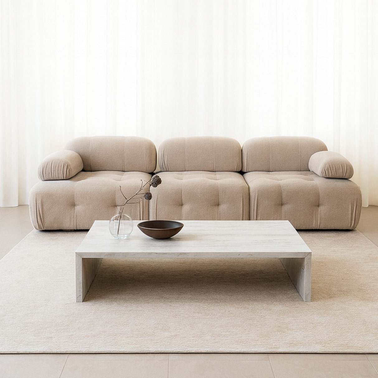 Modular Bank 3-seater Doblo Beige