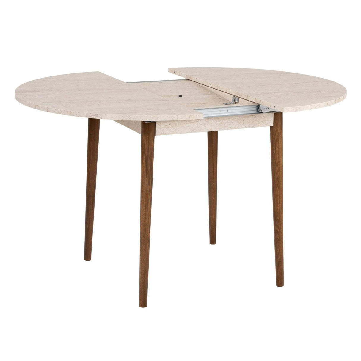 Rectangular Walnut Melamine Dining Table 180x89.5x75 cm - Linova