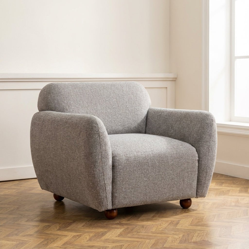 Fauteuil Eddy Licht Grijs sfeerfoto in modern interieur