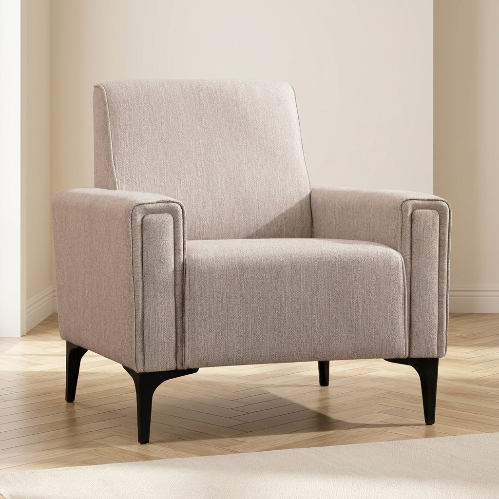 Fauteuil Horizon Licht Bruin sfeerfoto in modern interieur