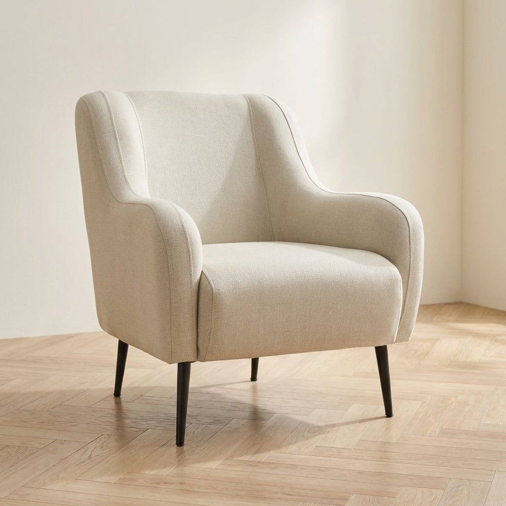 Armchair Revos Cream atmospheric photo in a modern interior