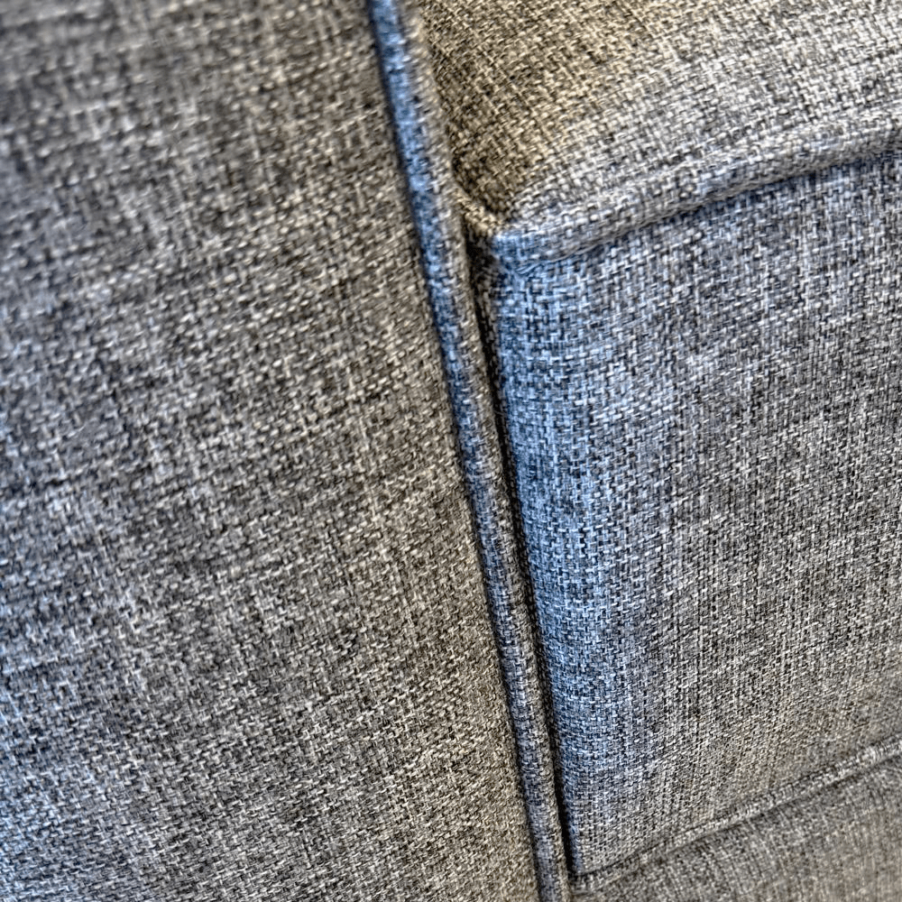 Corner sofa Kale Fabric Grey - five seater
