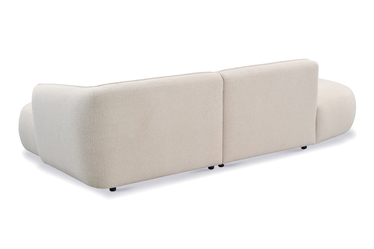 Corner sofa fully organic cream boucle Sophie - right