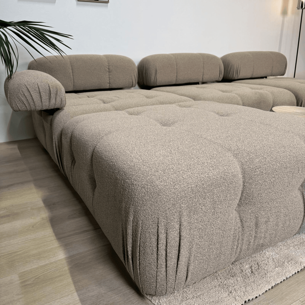 Modular Bank 3-seater with Hocker Doblo Beige