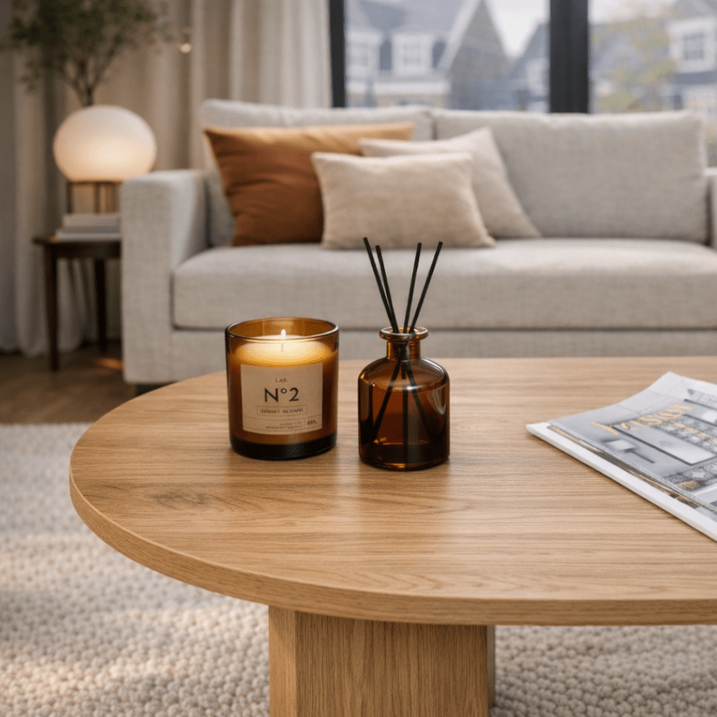 Sable Oak Melamine Coffee Table 119x60x40 cm