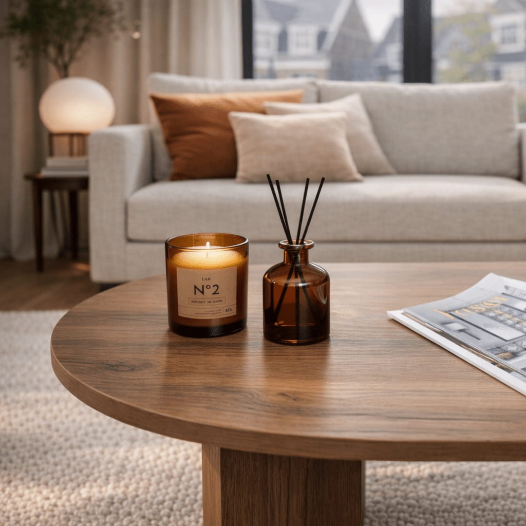 Sable Coffee Table Walnut 119x60 cm Walnut Melamine