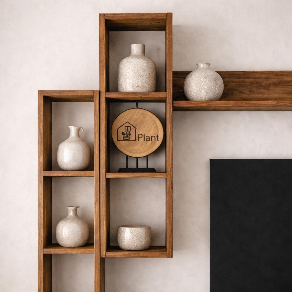 TV furniture set ion walnut melamine 180x48.6x35 cm