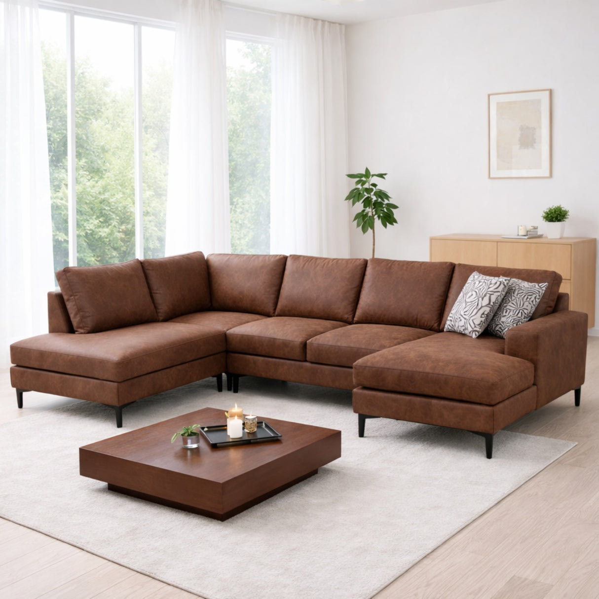 You Corner Sofa Left Porto Camel