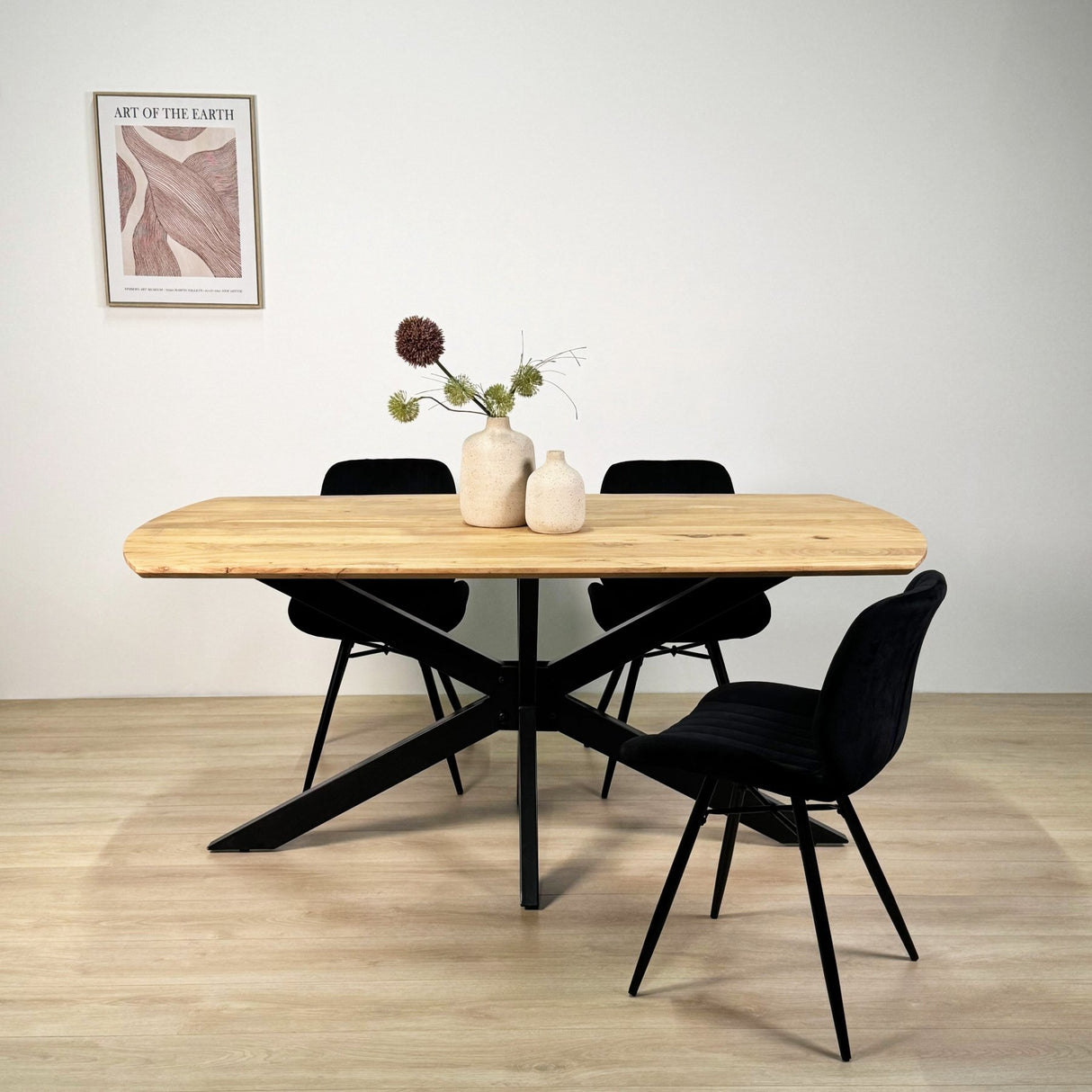 Eettafels - Uitschuifbare Eettafel Mack Deens Ovaal Acaciahout 175 - 275x90 cm - Dimehouse