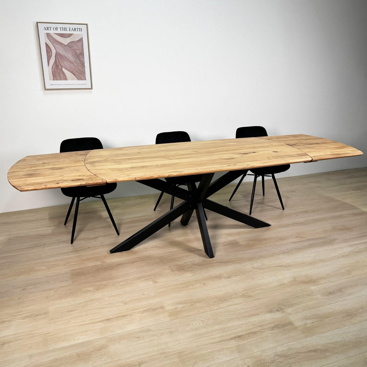 Eettafels - Uitschuifbare Eettafel Mack Deens Ovaal Acaciahout 175 - 275x90 cm - Dimehouse